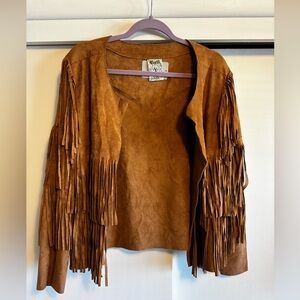 Suede Fringe Jacket